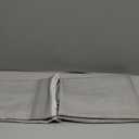 Ombre Chiffon Sheer Curtains 54 Inch Length for Living Room Bedroom, Crinkle Semi Voile Short Curtain Panels for Laundry Room Light Filtering Window Drapes for Kitchen Small Window, Rod Pocket, Grey