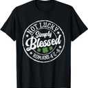 Not Lucky Simply Blessed St Patrick's Day Faith Christian T-Shirt, S