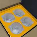 KANARS Whiskey Glasses Set of 4, 10 Oz Crystal Old Fashioned Cocktail Glass in Gift Box, Twisted Lowball Bourbon Tumbler for Scotch Whisky Cognac, Rock Barware for Men Gift Christmas