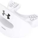 Under Armour Lip Gaurd for Football, Football Mouth Guard With Strap, Football Mouthpiece, Full Mouth Protection, Football Mouth Guard for Braces, Lip Guard Mouth Piece, Adult and Youth Mouth Guards (White)