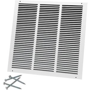 Howeall 18"W x 18"H [Duct Opening Size] Steel Return Air Grille, Air Return Vent Cover for Ceiling and Sidewall - HVAC Air Vent Covers - [Outer Dimensions: 19.75"W x 19.75"H]