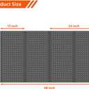 Ultrawall 4 Pcs Metal Pegboard Wall Panels, Peg Boards for Garage Tool Storage