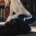 Womens Long Sleeve Turtleneck Shirt Crop Basic Tops Slim Fitted Top Going Out Y2K T Shirts (White, S)