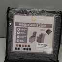 ULTICOR 7-Piece L Shape Sectional Recliner Sofa Covers, Velvet Stretch Reclining Couch Covers for Reclining L Shape Sofa, Thick, Soft, Washable (Dark Grey, 1 Console Cover)