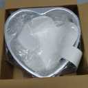 HUAKENER 8 Inch Heart Cake Pan, Set of 2 Heart Shaped Cake Pans with 60 Pieces Parchment Paper, Non-stick Cake Baking Pans for Kitchen Birthday Wedding