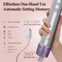 5 in 1 Hot Air Styler- Blowout Brush Hair Dryer Set for Salon Blowouts, Smooth Curls, Volumizing and Straightening, Professional Hair Styler Set, Anti-Frizz, Compact Design with Travel Bag