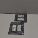 TREEWELL 2-Pack Double Decorator Outlet Cover Plate, Black Decorative Switch Plates and Outlet Covers, Natural Bamboo Fiber Wall Plates for Electrical Outlets, Receptacle, GFCI Outlet, Dimmer Switch