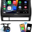 9 inch Car Android Radio Stereo Head Unit Upgrade for Toyota Tacoma 2005-2015 with 5G WiFi/Wireless CarPlay/Android Auto/Touch Screen/GPS Navigation/Bluetooth/FM Radio/AHD Backup Camera(2G+32G)