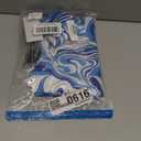 70s Hippie Dress Costumes Necklace Earrings Sunglass Women Disco Outfit, 60s Party Costume, Halloween Retro Dresses (Medium, Blue)