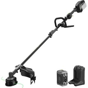 60V Cordless String Trimmer with 2.5Ah Battery & Fast Charger, 1200W Brushless Motor, 17" Cutting Swath, Dual Speed 6100/4600 RPM, 27 Min Runtime, Dual-Line Bump Feed Weed Eater, Power Head Compatible