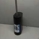 iDesign Toilet Brush with Holder and Storage Compartment - Matte Black