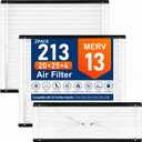 2 Pack 213 Replacement Filter Compatible with AprilAire Size: 20x25x4 Whole House Air Purifiers