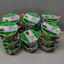 BCDlily Ice Cream Bowls Dessert Bowl and Spoon Set, Plastic Dessert Cups Creme Brulee Dishes for Ice Cream, Snack, Souffle,Sundae Frozen Yogurt (17 Pieces, Green)