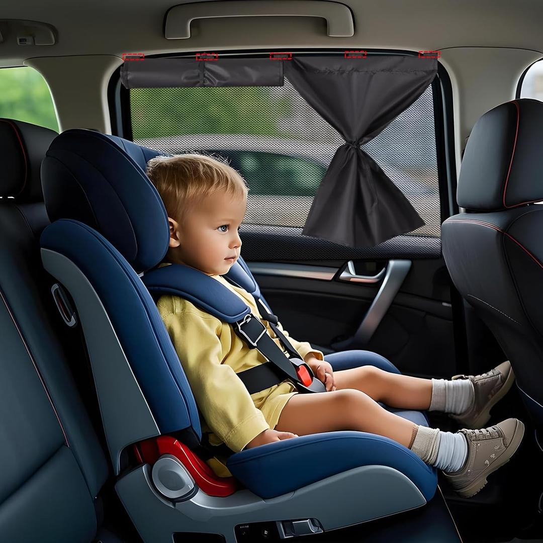 ZATOOTO Car Window Shades, 2 Pack Double Layer Car Sun Shade for Side Window Baby Sun Shade Full Shade & Half Shade & Full See-through 3 Option, Blackout Car Window Cover for Privacy Block UV Ray Heat ZATOOTO Car Window Shades, 2 Pack Double Layer Car Sun Shade for Side Window Baby Sun Shade Full Shade & Half Shade & Full See-through 3 Option, Blackout Car Window Cover for Privacy Block UV Ray Heat