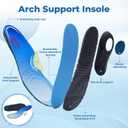 AOV Walking Shoes for Men Wide Toe Box Orthotic Slip On Tennis Sneakers | Arch Support Men's Shoes for Plantar Fasciitis, All Day Comfort Tennis Shoes for Standing, Walking, Foot Pain Relief