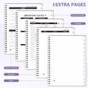 2026 Planner, Weekly and Monthly Calendar Academic Planners, Jan 2026 - Dec 2026, Planning Agenda Notebook for Office School Supplies, 8.5" x 11", Purple