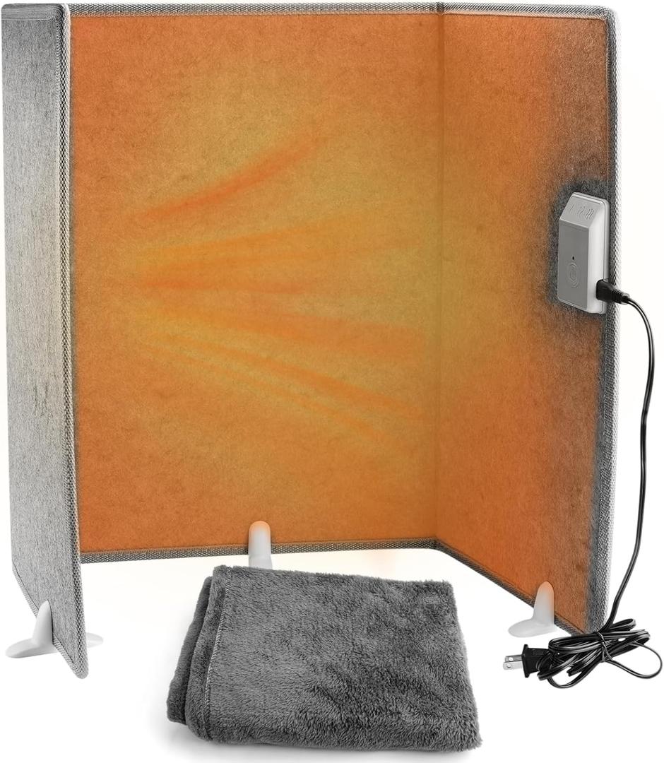 Hotodeal Space Heater for Indoor Use,Electric Heated Foot Warmer Under Desk for Leg and Feet (113F-149F)