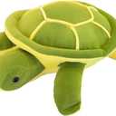 Sea Turtle Plushie Toy,14" Sea Turtle Stuffed Animals Plush Green Soft Plush Toys Hugging Pillows, Tortoise Plush Toys Doll Valentine's Day Birthday Gifts for Kids, Girls, Girlfriend (Green-14 inches)