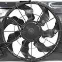 Cooling Fan Assembly for KIA SPORTAGE 2005-2010 2.0L Engine 7 Blade, 
Aftermarket Replacement Cooling Fan Assembly Compatible with 2005-2009 Hyundai Tucson, Fits 2005-2010 Kia Sportage