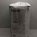 LUCID 4 Inch Lavender Infused Memory Foam Mattress Topper - Ventilated Design - Queen Size