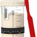 INOBYO Sourdough Starter Jar, 24 OZ Wide Mouth Sour Dough Starter Jars Glass, Sourdough Starter Kit, Sourdough Bread Baking Supplies for Beginners and Pro, 1 Pack