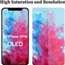 OLED Screen for iPhone 12 Pro Max Screen Replacement 6.7 inch [OLED, NOT LCD], 3D Touch Display Full HD Digitizer Frame Retain Face ID Full Assembly A2411 A2342 A2410 A2412 with Repair Tools Kit