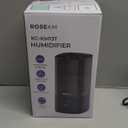 ROSEKM Humidifiers for Bedroom, 2.0L Cool Mist Humidifier for Home Plant and Baby Nursery, Quiet Ultrasonic Humidifier with 360° Nozzle, Auto Shut-Off, Filterless, Black