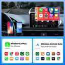 2-in-1 Wireless CarPlay Adapter for iPhone Wireless Android auto Adapter,2026 Upgrade mini CarPlay,Fast Auto-Connect,Plug & Play, Apple Car Play for iOS 10+/ Android 11+