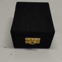 Classic Small Mini Cremation Keepsake Urn for Human Ashes  with Box and Velvet Box - 2.6 inch - Blue Fire Design - Made of Brass