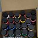 Acrylic Paint Set, 24 Colors (2 oz/Bottle) with 12 Art Brushes, Art Supplies for Painting Canvas, Wood, Ceramic & Fabric, Rich Pigments Lasting Quality for Beginners, Students & Professional Artist