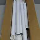 Tension Curtain Rod Extra Long White Shower Curtain Rods No Drilling Outdoor Tension Rod 31-168 inch Shower Rod Adjustable Spring Tension Rods Heavy Duty for Bathroom Patio Window Rust Proof