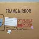 Bathroom Mirror for Wall, Black Bathroom Vanity Mirror for Over Sink 24 x 36, HD Reflection Shatterproof Mirror for Living Room Bedroom Entryway, Metal Frame Rectangular Shape