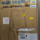 Art Easel for Toddlers Kids, Adjustable Standing Art Easel with Magnetic Chalkboard & Whiteboard, Dry-Erase Board, Paper Roll, Drawing & Painting Easel for Kids Ages 3 4-8 9-12, Red w/Bag
