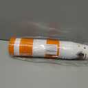 24 Pack Thanksgiving Cups - 16oz Orange & White Plastic Fall Party Cups with Autumn Pumpkin and Turkey Designs, Perfect for Friendsgiving and Holiday Celebrations