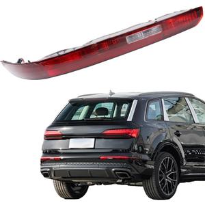 Right Rear Bumper Reflector Tail Light Fog Lamp w/Bulbs Compatible with Audi Q7 2016-2022 Right Passgenger Side, Taillight Assembly Fog Lamp Replace 4M0945095