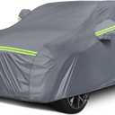 SUV Car Cover,Car Cover Waterproof All Weather, with Door Zipper Universal Fit Chevrolet Tahoe, Suburban, Ford Expedition,Jeep Wagoneer, Nissan Armada etc (YXXL-Fit SUV-Length (207" To 212"))