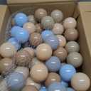 GOGOSO Ball Pits Balls for Toddlers Pack of 50 100 200 Plastics Shape Ball Non-Phthalate Non-BPA Non-Toxic 2.2-Inch Crush Proof Play Balls (Blue Bear Colors)