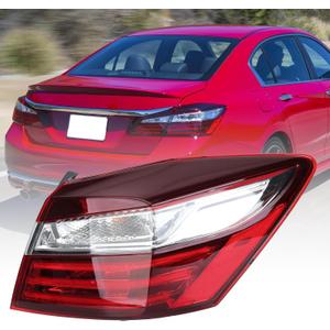Tail Lights Assembly Compatible with Honda Accord Sedan 2016 2017 Rear Lamp Outer Right Passenger Side Replaces # HO2805108 33500T2AA21