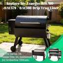 BAC410 Drip Tray Liners for Traeger Pro 34 Grill Aluminum Trays BAC579 BAC598 Foil Grease Pan Replacement Parts Eastwood Texas Elite 34 Pellet Smoker BBQ Accessory 15-Pack