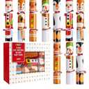 JOYIN 10 Pack Christmas NonSnap Party Favor with Cute Characters, Includes Party Hat, Joke & Gift, Christmas Table Decorations for Holiday Dinner Traditions Supplies, Stocking Stuffers for Kids