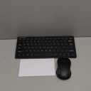 TECKNET Wireless Keyboard and Mouse Combo, Mini Cordless Computer Keyboard and Mouse Set 2.4GHz, Silent Adjustable 1600 DPI, Quiet Click, Lag-Free for Computer, Laptop, PC, Windows, Mac, Chrome OS (Black)