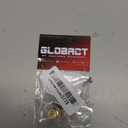 GLOBACT Tungsten Steel & Brass Front Steering Knuckle RC Axle Counterweights for Axial SCX24 AX24 1/24 Scale RC Crawler Upgrade Accessories (Black Gold)