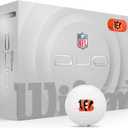 WILSON 2025 Duo Soft NFL Golf Ball - 12 Balls, White, Atlanta Falcons (Cincinnati Bengals)