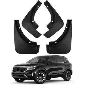 Mud Flaps Compatible with 2026 Kia Seltos Accessories 2021-2025 All Weather Fender Guard Mudguards Sediment Protection No Need to Drill Holes