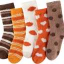 Comfoex 5 Pairs Kids Fuzzy Socks Cozy Fun Fluffy Girls Socks Best Winter Warm Gift Comfy Home For boys girls 4-14 years olds