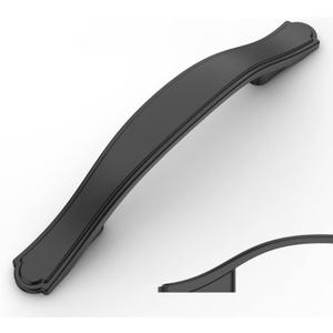 Asidrama 10 Pack 3 Inch(76mm) Matte Black Kitchen Cabinet Handles Cabinet Pulls Kitchen Cabinet Hardware for Cupboard Drawer Pulls (3" Hole Center)