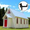 8pcs Storage Shed Hooks for Suncast, V Shaped Durable ABS Hanger Hooks Tool Organizer Accessories Compatible with Suncast (Black)