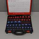 55 Pcs Nut and Bolt Thread Checker (25 Metric & 30 Standard), Bolts and Nut Identifier Thread Gauge, Detachable Bolt Size Finder Especially for Tight Spaces