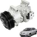 LEAPTREND 8831002710 Air Conditioning Compressor with Clutch 12V AC A/C Compressor Compatible with Toyota Corolla 1.8L 2011 2012 2013 Matrix 1.8L 2013 Replace 178322 8831002711