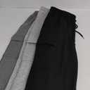 Neer 3 Pack Men's Cargo Sweatpants Baggy Open Bottom Straight Leg Drawstring Joggers Casual Lounge Pants with Pockets M